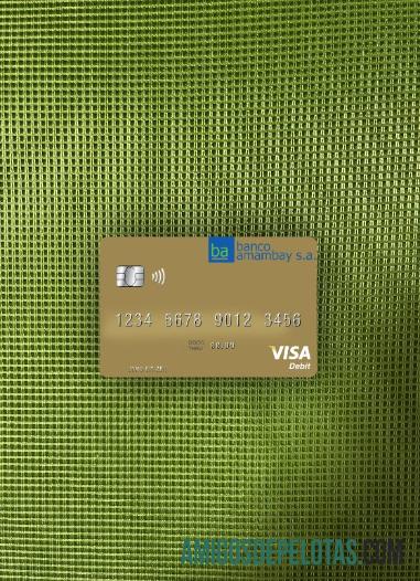 Paraguai Banco Amambay Cartão de Débito Visa Photolook Front modelo